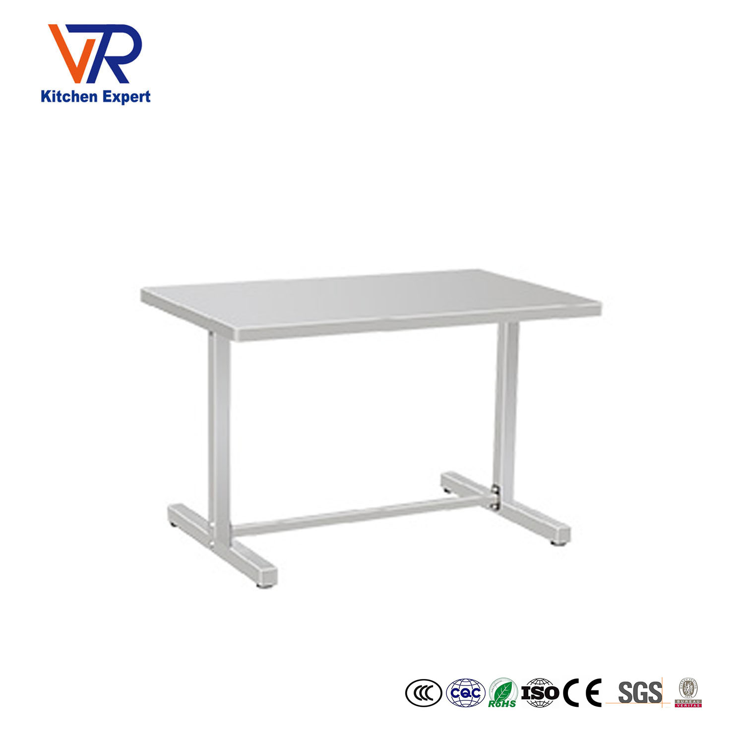 Stainless steel dining table